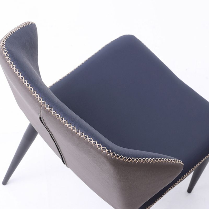 Industrial Style Wingback Dining Chairs Leather Dining Side Chairs for Kitchen (Set of 2) Clearhalo ' kitchen&dining_furn' 'Dining Chairs' 'Dining Tables & Seating' 'dining_chair' 'furn' 'furn_dining_chair' 'Furniture' 'furniture_dining_chair' 'Kitchen & Dining Furniture' 'kitchen' 1200x1200_7c279bd9-58ce-4d8f-bfde-a08d1fd9b15f