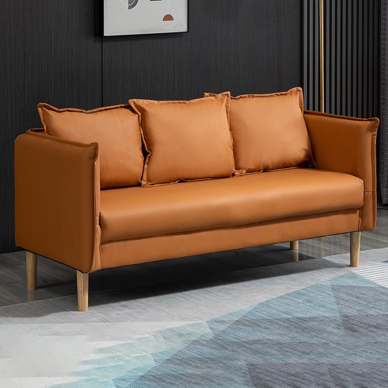 Contemporary Three Pillow Back Sofa with Tuxedo Arm for Apartment Clearhalo 'furn' 'furn_sofas' 'Furniture' 'furniture_sofas' 'Living Room Furniture' 'Sofa' 'sofas' 1200x1200_7c27e1c3-4433-4a10-a9e6-8aff24b83f60