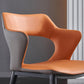 Metal Base Dining Chair Modern Style Faux Leather Arm Dining Chairs Clearhalo 'Dining Chairs' 'Dining Tables & Seating' 'dining_chair' 'furn' 'furn_dining_chair' 'Furniture' 'Kitchen & Dining Furniture' 1200x1200_7c286e7d-461d-46cd-bf4c-a1900fb4fe4b