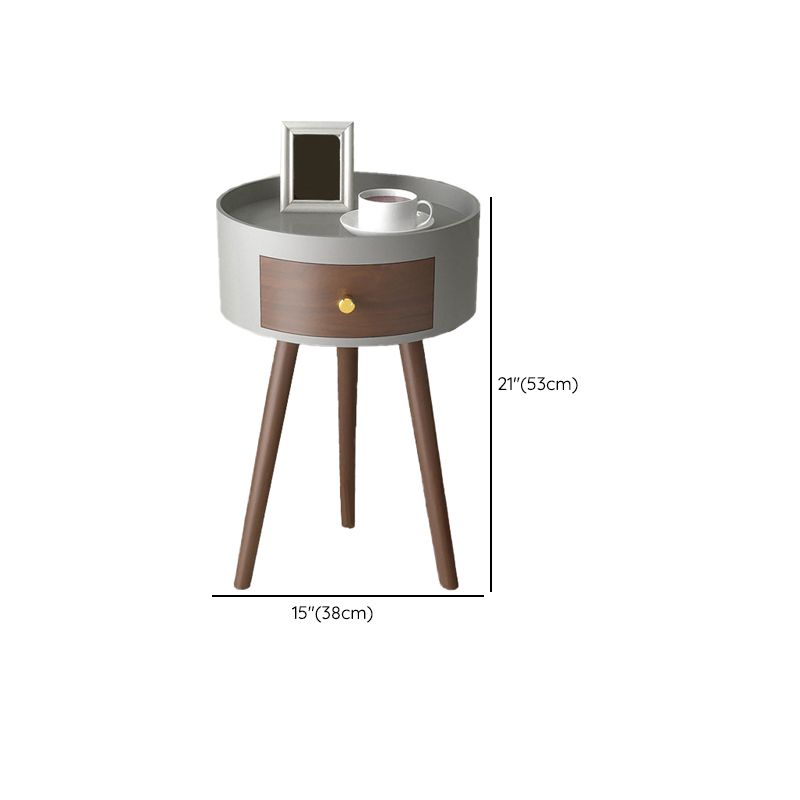 Mesa de mesa de 3 patas Conjunto de mesa de estilo contemporánea Top Table con almacenamiento con almacenamiento