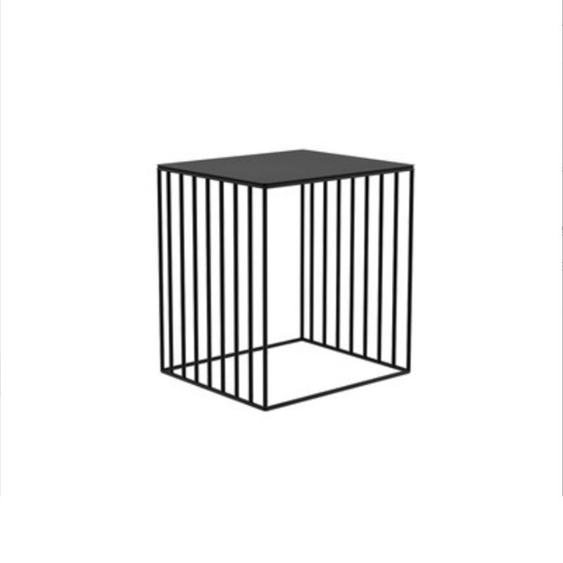 Mid-Century Metal Frame Rectangular Metal Wrap Living Room Side Table Clearhalo 'Coffee & Accent Tables' 'End & Side Tables' 'end_side_tables' 'furn' 'furn_end_side_tables' 'Furniture' 'Living Room Furniture' 1200x1200_7c2ac805-ae81-4ab1-a217-ad8930e160bc