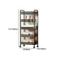 Industrial Metal Etagere Bookshelf Vertical Open Bookcase with Caster Wheels Clearhalo 'Bookcases' 'furn' 'furn_bookcases' 'Furniture' 'furniture_bookcases' 'Office Furniture' 1200x1200_7c2ae7d1-a986-42d3-8699-0d059b08cf01