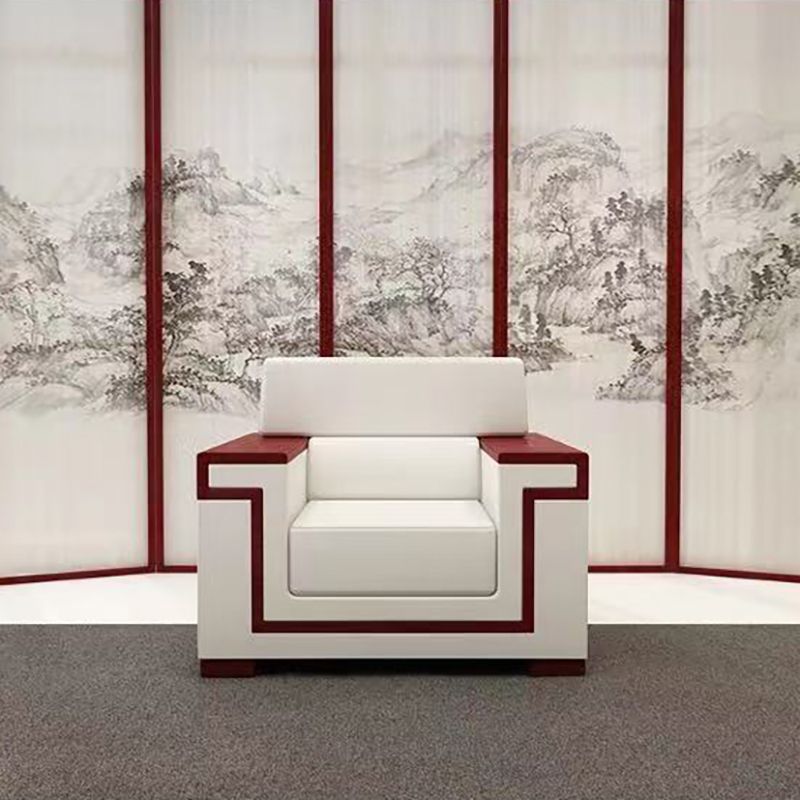 White Contemporary Square Arm Standard Sofa for Living Room, Bonus Room Clearhalo 'furn' 'furn_sofas' 'Furniture' 'furniture_sofas' 'kitchen' 'kitchen_sofas' 'Living Room Furniture' 'Sofa' 'sofas' 1200x1200_7c2b8596-c089-436b-a6b3-a6142257c44e