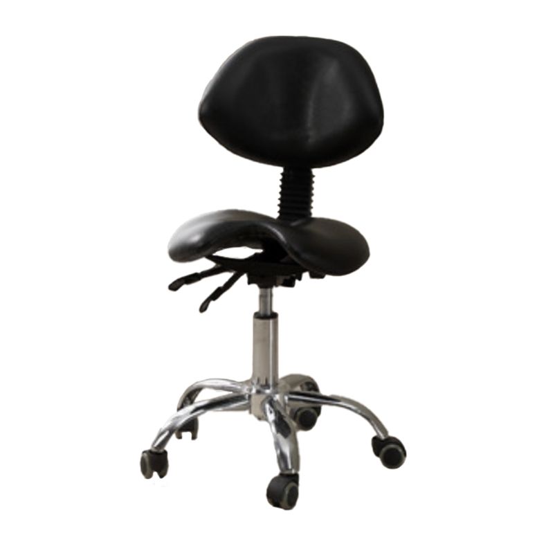 Modern Desk Chair with Wheels Leather Desk Chair in White/Black Clearhalo 'furn' 'furn_office_chair' 'Furniture' 'Office Chairs' 'Office Furniture' 'office_chair' 1200x1200_7c2cf504-5469-4a18-b555-cee407a19bd8