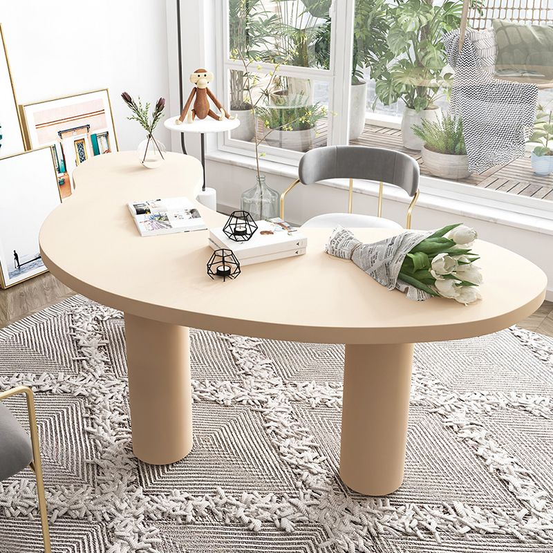 Modern Solid Wood Office Desk Irregular Shape Task Desk with 3-Legs for Office Clearhalo 'furn' 'furn_office_desk' 'Furniture' 'Office Desks' 'Office Furniture' 'office_desk' 1200x1200_7c2e519e-9dab-4767-b292-e141e7b0f770