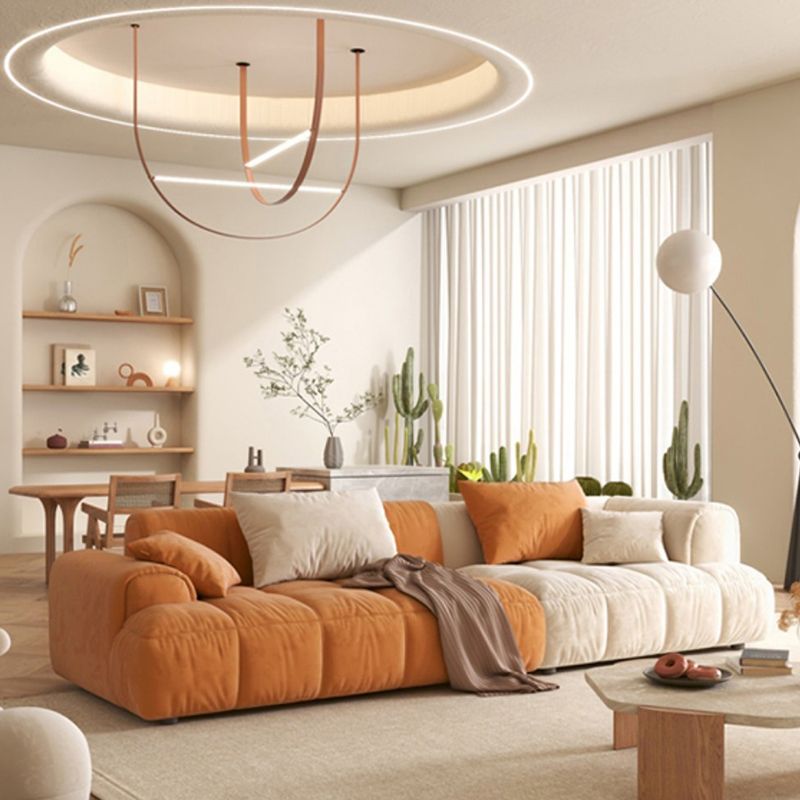 25.6 "H divano scandinavo sezionale a forma di forma a forma di livello