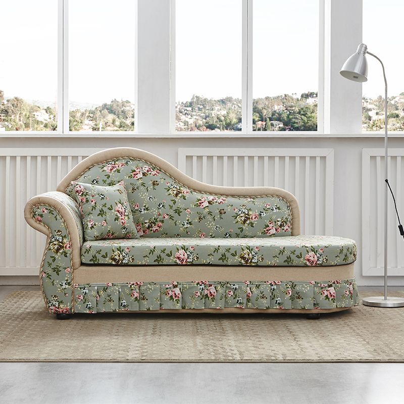 Traditional Removable Cushions Chaise Fabric Floral Chaise for Living Room Clearhalo 'Chairs & Seating' 'Chaise Lounge' 'chaise_lounge' 'furn' 'furn_chaise_lounge' 'Furniture' 'Living Room Furniture' 1200x1200_7c2f3116-25dc-4ba5-8c27-c73ccf05f172