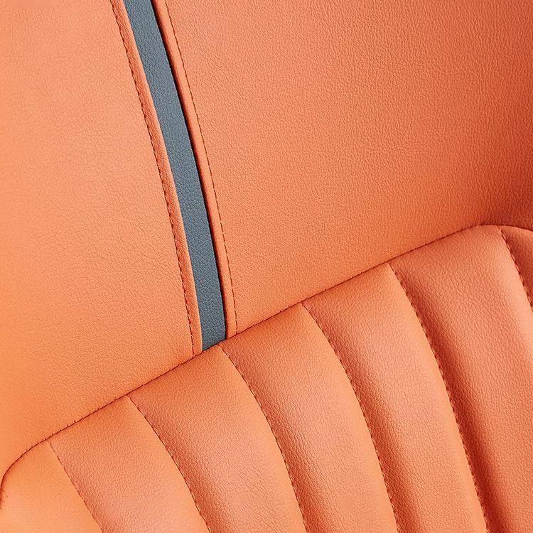 Contemporary Dining Arm Chairs Matte Finish Leather Curved Parsons Chair Clearhalo ' kitchen&dining_furn' 'Dining Chairs' 'Dining Tables & Seating' 'dining_chair' 'furn' 'furn_dining_chair' 'Furniture' 'furniture_dining_chair' 'Kitchen & Dining Furniture' 'kitchen' 1200x1200_7c30ffd4-63de-45af-8e75-7ec9f1ed249a