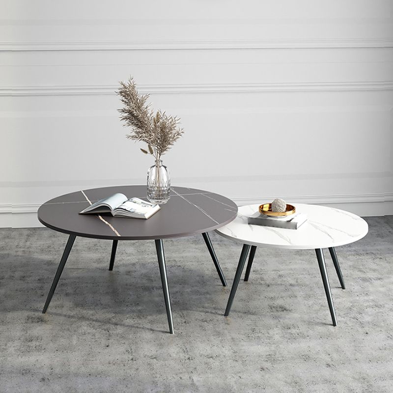 Slate Coffee Table Set Contemporary 4 Legs Coffee Cocktail Table Clearhalo 'Coffee & Accent Tables' 'Coffee Tables' 'coffee_tables' 'furn' 'furn_coffee_tables' 'Furniture' 'Living Room Furniture' 1200x1200_7c31401e-bba2-4c74-b0b0-d001bc63e9d5