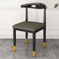 Indoor Open Back Dining Chair Industrial Upholstered Armless Chair