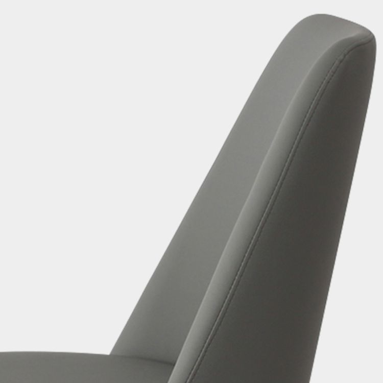 Glam Metal Dining Armless Chair Upholstered Dining Side Chair for Home Use Clearhalo ' kitchen&dining_furn' 'Dining Chairs' 'Dining Tables & Seating' 'dining_chair' 'furn' 'furn_dining_chair' 'Furniture' 'furniture_dining_chair' 'Kitchen & Dining Furniture' 'kitchen' 1200x1200_7c3179e7-cedb-434d-8a84-33fdf79af0bd