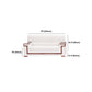 Blanc Contemporain Sectional Square Bras standard canapé standard pour le salon, appartement