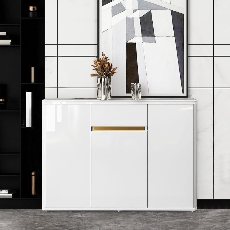 33.86"H Sideboard Modern Style White Dining Server for Kitchen and Dining Room Clearhalo 'buffet_sideboard' 'Buffets & Sideboards' 'furn' 'furn_buffet_sideboard' 'Furniture' 'furniture_buffet_sideboard' 'Kitchen & Dining Furniture' 1200x1200_7c3362ba-3847-4686-bd24-4eb529d6dc55