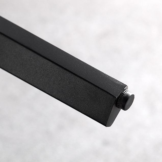 Modern Style Traditional Height Dining Set with Fixed Rectangle Shape Table and 4 Black Legs Base Clearhalo 'Dining Room Sets' 'Dining Tables & Seating' 'dining_room_set' 'furn' 'furn_dining_room_set' 'Furniture' 'furniture_dining_room_set' 'Kitchen & Dining Furniture' 'kitchen&dining_furn' 'kitchen' 1200x1200_7c3544d0-a528-46e0-9fbe-4c1f78670392