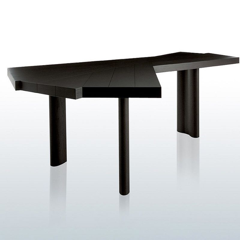 Mesa de trabajo industrial de madera sólida Tabla de escritura fija