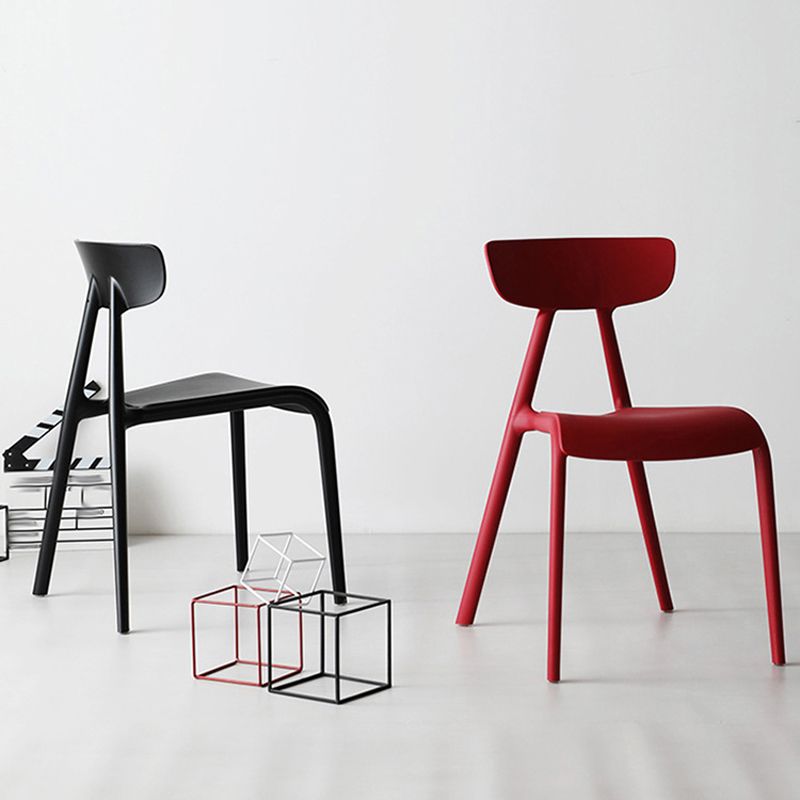 Kitchen Plastic Side Chair Modern Style Open Back Armless Chair Set Clearhalo 'Dining Chairs' 'Dining Tables & Seating' 'dining_chair' 'furn' 'furn_dining_chair' 'Furniture' 'Kitchen & Dining Furniture' 1200x1200_7c36ca66-3f8b-4e4a-b916-e020ae43f1c8