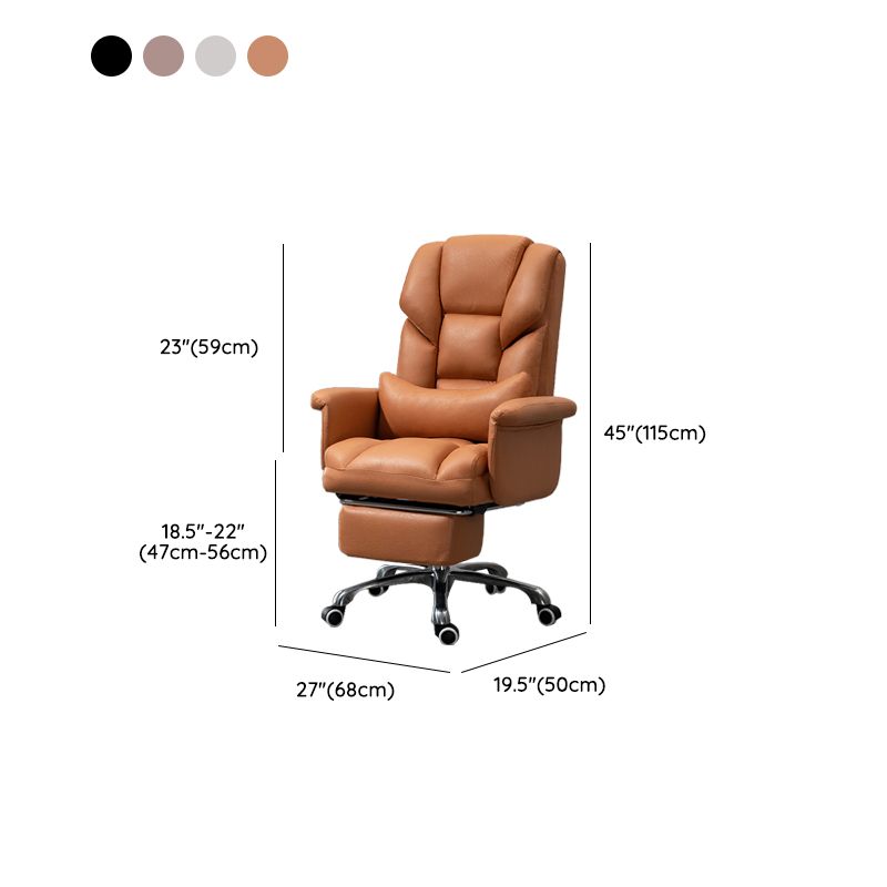 Sedia da ufficio moderna senza braccio Meccanismo di inclinazione della sedia da scrivania ergonomica con ruote