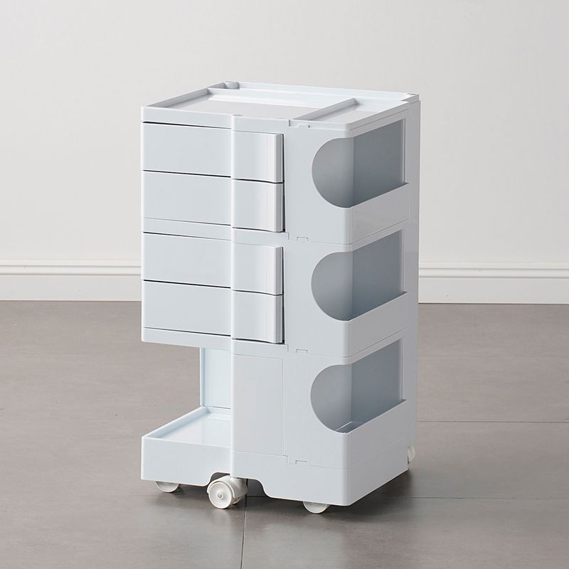 Comodino di metallo contemporaneo da 18 "comodini da tavolo ad ampio accento con cassetti