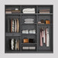 Contemporary Grey Storage Cabinet with Garment Rod Hinged Door Cabinet for Bedroom Clearhalo 'Armoires & Wardrobes' 'armoires_wardrobes' 'Bedroom Furniture' 'furn' 'furn_armoires_wardrobes' 'Furniture' 1200x1200_7c3c07f3-249a-42c5-97aa-8526ca3ba784