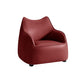 Modern Barrel Chair Genuine Leather Chair with Black Legs for Bedroom Clearhalo 'Accent Chairs' 'accent_chairs' 'Chairs & Seating' 'furn' 'furn_accent_chairs' 'Furniture' 'Living Room Furniture' 1200x1200_7c3c8948-5859-4918-b69f-e1185e063630