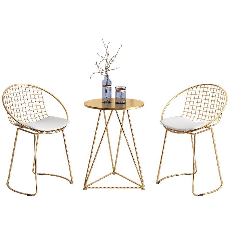 Traditional Luxury Dining Table Round Dining Room Furniture,19.7"L x 19.7"W x 25.6"H Clearhalo ' dining_table' 'Dining Tables & Seating' 'Dining Tables' 'furn' 'furn_dining_table' 'Furniture' 'furniture_dining_table' 'Kitchen & Dining Furniture' 'kitchen&dining_furn' 'kitchen' 'kitchen_dining_table' 1200x1200_7c3db635-d7e4-4acb-9327-38af4bee9650