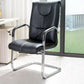 Chaise de bureau moderne en cuir à dossier haut avec accoudoirs inclus, noir/marron