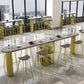 Specialty Wooden Bar Table 3-shelf Bar Height Pub Table with Metal Pedestal Clearhalo 'Bar Furniture' 'Bar Tables' 'bar_tables' 'furn' 'furn_bar_tables' 'Furniture' 'Kitchen & Dining Furniture' 1200x1200_7c42a1ba-ac14-433f-b8c9-91e5c2eccd41