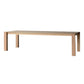 Rectangle Pine Wood Table for Restaurant Modern Dining Table with 4 Legs