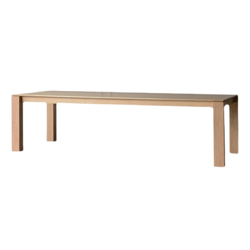 Rectangle Pine Wood Table for Restaurant Modern Dining Table with 4 Legs