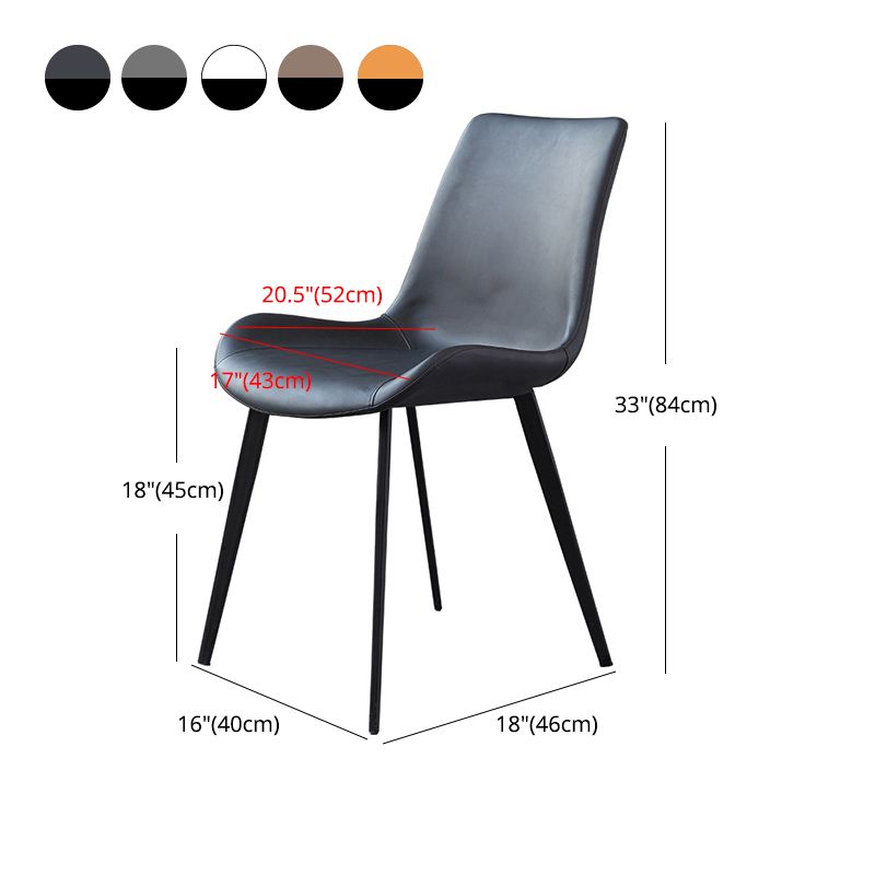 Metal Industrial Dining Chair Metallic Finish Solid Back Indoor Chair Clearhalo 'Dining Chairs' 'Dining Tables & Seating' 'dining_chair' 'furn' 'furn_dining_chair' 'Furniture' 'furniture_dining_chair' 'Kitchen & Dining Furniture' 1200x1200_7c44a5f0-6a99-4b2e-93b1-0ccaa5b8d882