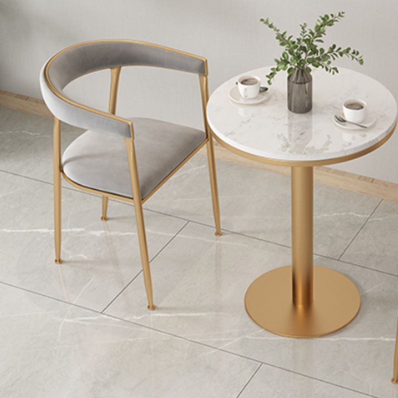 Glam Style Dining Arm Chair Upholstered Open Back Dining Chair for Indoor Clearhalo 'Dining Chairs' 'Dining Tables & Seating' 'dining_chair' 'furn' 'furn_dining_chair' 'Furniture' 'furniture_dining_chair' 'Kitchen & Dining Furniture' 1200x1200_7c44c4ea-265d-434a-8204-333677cd2124