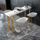 Walnut Solid Wood Bar Table Set 1/2/3/5 Pcs Glam Bar Table and Stools Clearhalo 'Bar Furniture' 'furn' 'furn_home_bar_bar_sets' 'Furniture' 'Home Bars & Bar Sets' 'home_bar_bar_sets' 'Kitchen & Dining Furniture' 1200x1200_7c462faa-00a4-403f-aeb1-41ce7096eb65