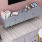 Glam Wood TV Media Stand 16" W Enclosed Storage TV Stand Console with Cabinets Clearhalo 'furn' 'furn_tv_stands_entertainment_centers' 'Furniture' 'Living Room Furniture' 'TV Stands & Entertainment Centers' 'TV Stands & Media Storage Furniture' 'tv_stands_entertainment_centers' 1200x1200_7c4650ca-c32b-4911-8b46-e82bec76d779