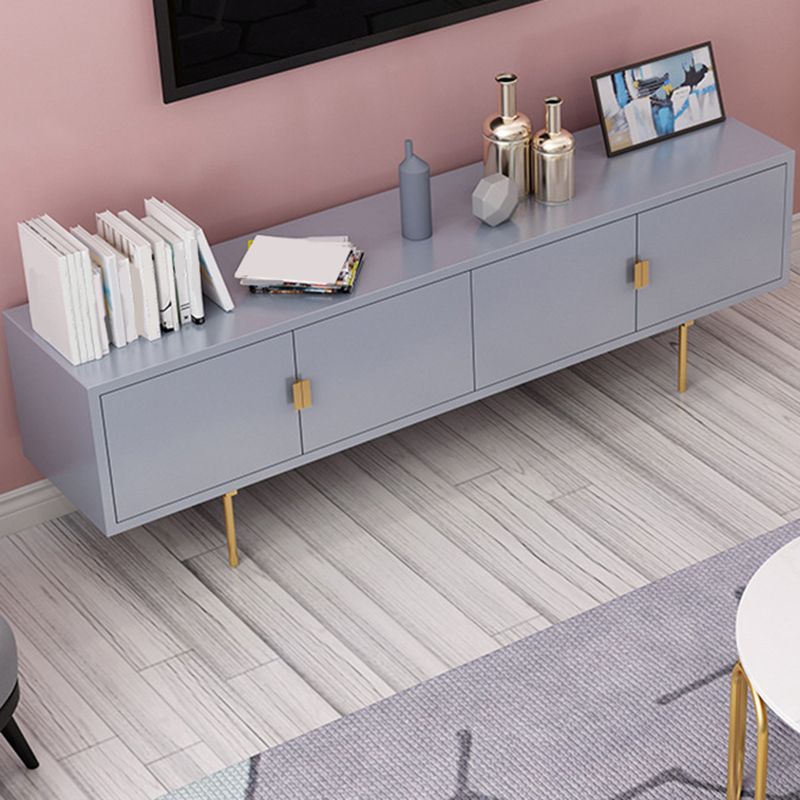 Glam Wood TV Media Stand 16" W Enclosed Storage TV Stand Console with Cabinets Clearhalo 'furn' 'furn_tv_stands_entertainment_centers' 'Furniture' 'Living Room Furniture' 'TV Stands & Entertainment Centers' 'TV Stands & Media Storage Furniture' 'tv_stands_entertainment_centers' 1200x1200_7c4650ca-c32b-4911-8b46-e82bec76d779