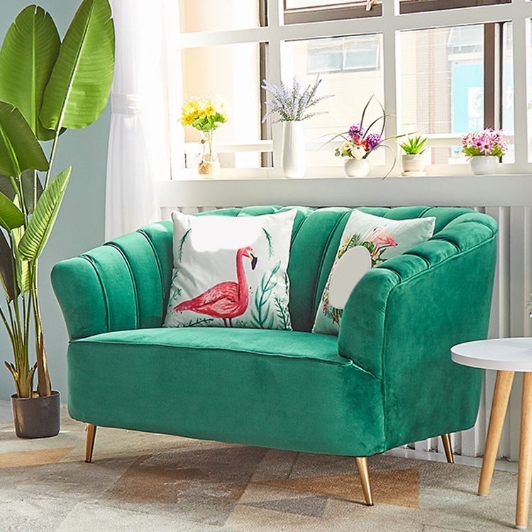 モダン31.49 "H縫製枕バックスロープアームソファーアパートメント