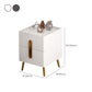2 Drawers Bedside Cabinet Glam Night Table with Legs ,19.7" Tall