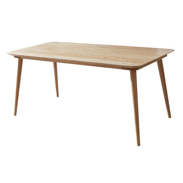 Ash Wood Rectangle Table Modern Dining Table with 4 Legs for Restaurant, in Nature Clearhalo ' dining_table' 'Dining Tables & Seating' 'Dining Tables' 'furn' 'furn_dining_table' 'Furniture' 'furniture_dining_table' 'Kitchen & Dining Furniture' 'kitchen&dining_furn' 'kitchen' 'kitchen_dining_table' 1200x1200_7c49c87d-5f49-4156-ad3c-57b9221a4713