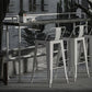 Industrial Black Wood Pub Table with Rectangle Table Top Trestle Table - 42" H Clearhalo 'Bar Furniture' 'Bar Tables' 'bar_tables' 'furn' 'furn_bar_tables' 'Furniture' 'furniture_bar_tables' 'Kitchen & Dining Furniture' 1200x1200_7c4d2a9b-fb78-43ec-a1de-6452f13c5ee4