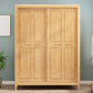 Traditional Solid Wood Wardrobe Freestanding Wardrobe with Self Close Drawers and Doors Clearhalo 'Armoires & Wardrobes' 'armoires_wardrobes' 'Bedroom Furniture' 'furn' 'furn_armoires_wardrobes' 'Furniture' 1200x1200_7c4df81c-b723-4e7b-82a0-48fe702aadb6