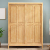 Traditional Solid Wood Wardrobe Freestanding Wardrobe with Self Close Drawers and Doors Clearhalo 'Armoires & Wardrobes' 'armoires_wardrobes' 'Bedroom Furniture' 'furn' 'furn_armoires_wardrobes' 'Furniture' 1200x1200_7c4df81c-b723-4e7b-82a0-48fe702aadb6