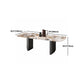 Contemporary Sintered Stone Table Rectangle Table Set 1/3/4/5 Pieces Dining Set Clearhalo 'Dining Room Sets' 'Dining Tables & Seating' 'dining_room_set' 'furn' 'furn_dining_room_set' 'Furniture' 'Kitchen & Dining Furniture' 1200x1200_7c4e0c2a-f2d4-4e03-b43d-674d7a01fb8a