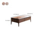 23" Wide Contemporary Coffee Table Rectangle Solid Wood Cocktail Table