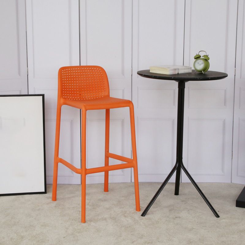 Nordic Macron Barstool Plastic 4 Legs Bar Stool for Living Room Set of 4 Clearhalo 'Bar Furniture' 'Bar Stools' 'bar_stools' 'furn' 'furn_bar_stools' 'furniture_bar_stools' 'Kitchen & Dining Furniture' 'kitchen&dining_furn' 'kitchen' 'kitchen_furn' Furniture' 1200x1200_7c4f73b4-0a65-44ef-ab5e-fa7e3a80cd96