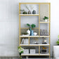 Contemporary Metal Vertical Book Shelf Open Shelf Bookcase For Office