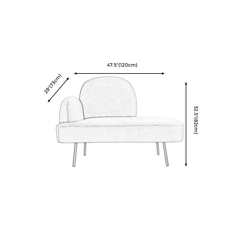 コンテンポラリーコットンブレンドシングルアームタイトバックライトグレーソファセット