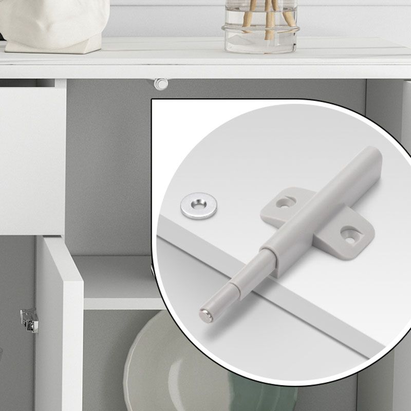 Glam Style Sideboard White Wooden Buffet Stand for Dining Room Clearhalo 'buffet_sideboard' 'Buffets & Sideboards' 'furn' 'furn_buffet_sideboard' 'Furniture' 'Kitchen & Dining Furniture' 1200x1200_7c5081ea-7ab4-4a72-a099-98388551e675