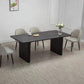 Black Pine Wood Dining Table Modern Indoor Rectangle Dinette Table Clearhalo 'Dining Tables & Seating' 'Dining Tables' 'dining_table' 'furn' 'furn_dining_table' 'Furniture' 'Kitchen & Dining Furniture' 1200x1200_7c51c2d6-d85c-45cd-affe-93fde44f68b9