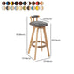 Modern Rotatable Backrest Counter Stool Wood Kitchen Bar Stool with Cushion Clearhalo 'Bar Furniture' 'Bar Stools' 'bar_stools' 'furn' 'furn_bar_stools' 'furniture_bar_stools' 'Kitchen & Dining Furniture' 'kitchen&dining_furn' 'kitchen' 'kitchen_furn' Furniture' 1200x1200_7c51cde5-33dc-4147-a5cb-3bdc822dd5d2