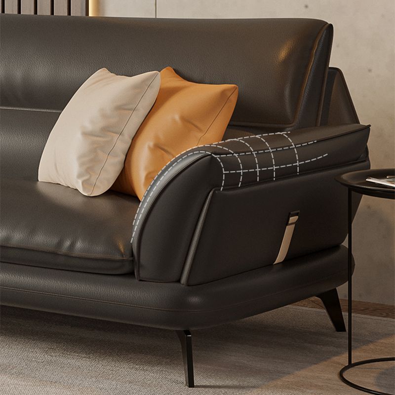 Cuscinetto cucito grigio scuro contemporaneo posteriore braccio stazionario svasato