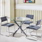 Round Shape Transparent Dining Table Glass Table Minimalist with 3 Legs Clearhalo ' dining_table' 'Dining Tables & Seating' 'Dining Tables' 'furn' 'furn_dining_table' 'Furniture' 'furniture_dining_table' 'Kitchen & Dining Furniture' 'kitchen&dining_furn' 'kitchen' 'kitchen_dining_table' 1200x1200_7c545454-a0da-4cc9-9bef-b941ce8bcf03